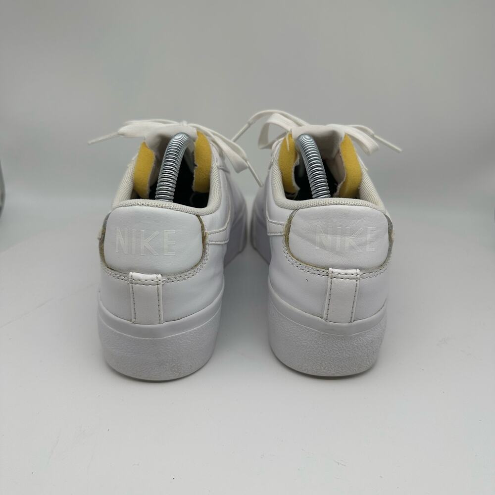 Nike Women's Blazer Low Platform Triple White Sneaker Size 9 - Picture 9 of 16
